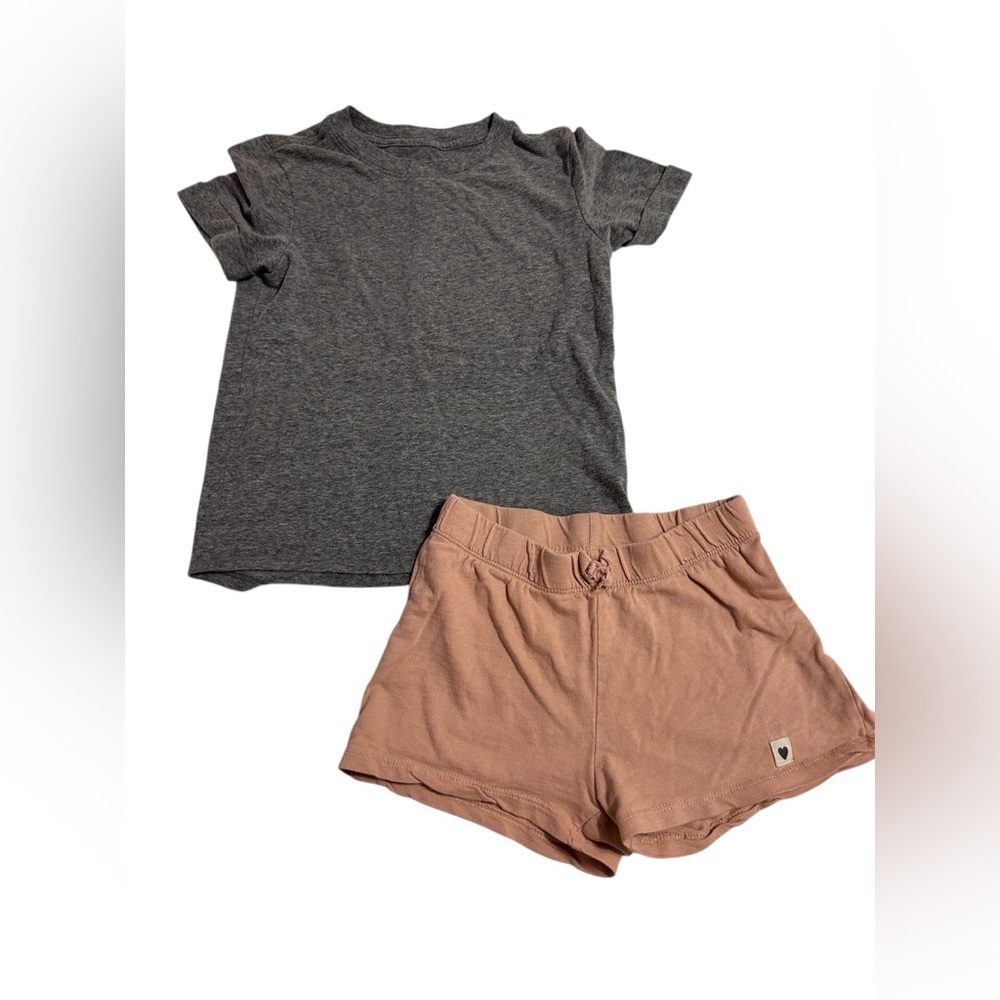 H&M Peach Shorts with Gray Accent